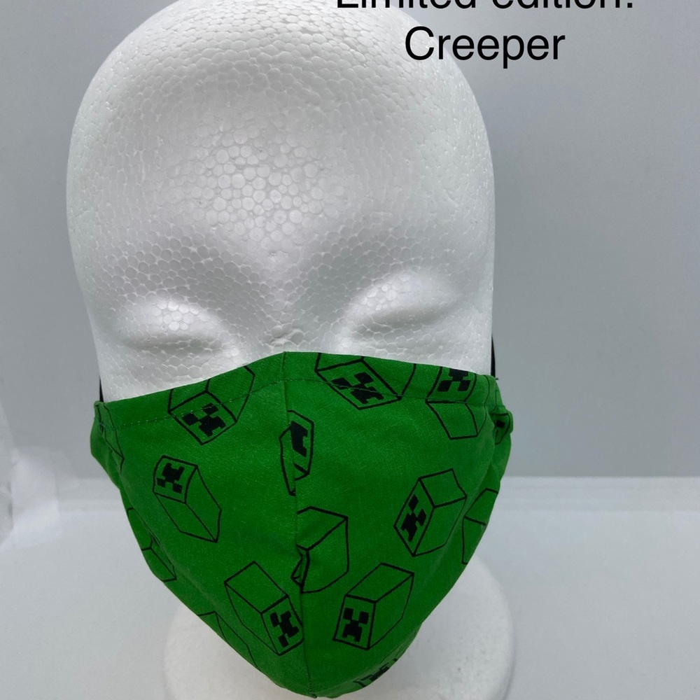 Minecraft creeper face mask